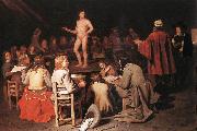 SWEERTS, Michiel The Drawing Class ear USA oil painting artist